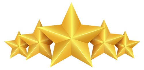 121website social proof golden stars